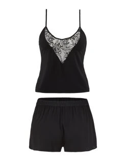 Aubade Lazy Days Kurzes Lounge-Set -Leggings Shop Aubade Lazy Days Kurzes Lounge Set schwarz RL6138 SET NOIR 4