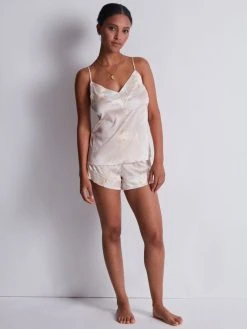 Aubade Silk By Night Kurz-Pyjama -Leggings Shop Aubade Silk by Night Kurz Pyjama rosa RT6138 SET AMBL 2