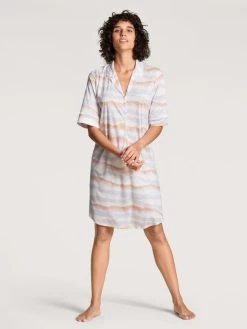 Calida 100% Nature Kurzarm-Nachthemd, Länge 95cm