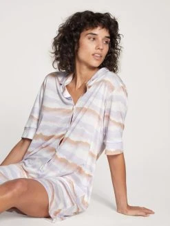 Calida 100% Nature Kurzarm-Nachthemd, Länge 95cm -Leggings Shop Calida 100 Nature Kurzarm Nachthemd Laenge 95cm weiss 30192 713 3