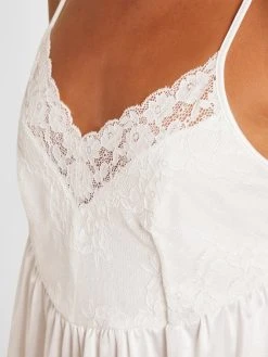 Calida 100% Nature Romance Kurz-Pyjama, Compostable -Leggings Shop Calida 100 Nature Romance Kurz Pyjama Compostable weiss 44192 910 3