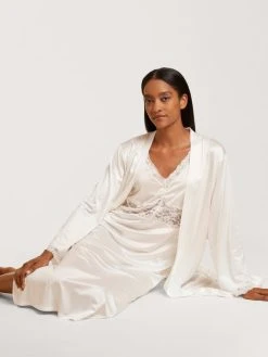 Calida 100% Nature Romance Nachthemd, Länge 120cm -Leggings Shop Calida 100 Nature Romance Nachthemd 120cm weiss 34092 910 3