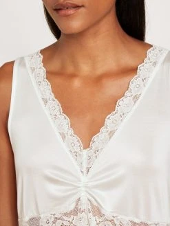 Calida 100% Nature Romance Nachthemd, Länge 120cm -Leggings Shop Calida 100 Nature Romance Nachthemd 120cm weiss 34092 910 4