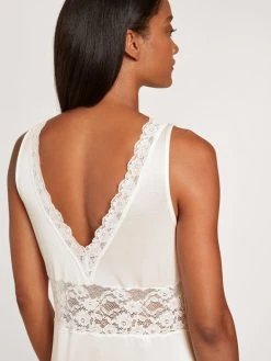 Calida 100% Nature Romance Nachthemd, Länge 120cm -Leggings Shop Calida 100 Nature Romance Nachthemd 120cm weiss 34092 910 5