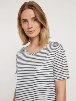 Calida 100% Nature Sleep Kurzarm-Nachthemd, Länge 95cm, Compostable -Leggings Shop Calida 100 Nature Sleep Kurzarm Nachthemd Laenge 95cm blau 32158 339 3