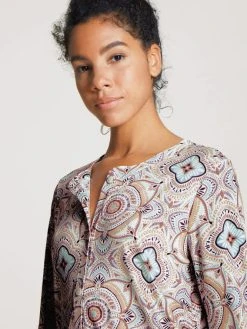 Calida 100% Nature Sleepshirt, Länge 95cm -Leggings Shop Calida 100 Nature Sleepshirt Laenge 95cm rosa 30630 910 1631799541