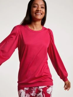 Calida Blooming Nights Bündchen-Pyjama -Leggings Shop Calida Blooming Nights Buendchen Pyjama rot 43352 176 5