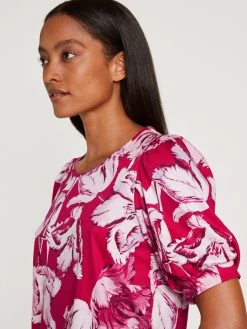 Calida Blooming Nights Kurz-Pyjama -Leggings Shop Calida Blooming Nights Kurz Pyjama rot 43052 176 4