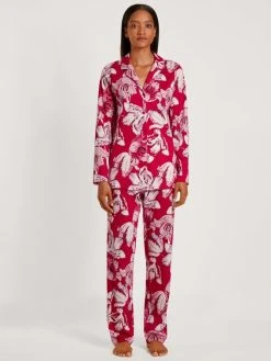 Calida Blooming Nights Pyjama, Durchgeknöpft