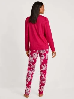 Calida Blooming Nights Pyjama, Lang -Leggings Shop Calida Blooming Nights Pyjama lang rot 43152 176 2