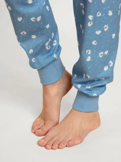Calida Special Bündchen-Pyjama -Leggings Shop Calida Cotton Special Buendchen Pyjama blau 40841 404 4