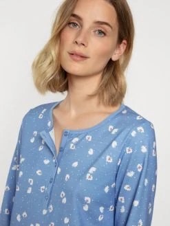 Calida Special Pyjama, Lang -Leggings Shop Calida Cotton Special Pyjama lang blau 40741 404 2