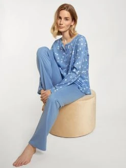 Calida Special Pyjama, Lang -Leggings Shop Calida Cotton Special Pyjama lang blau 40741 404 3