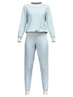 Calida Daylight Dreams Bündchen-Pyjama -Leggings Shop Calida Daylight Dreams Buendchen Pyjama blau 42454 474 6