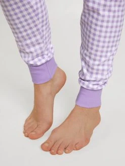Calida Daylight Dreams Bündchen-Pyjama -Leggings Shop Calida Daylight Dreams Buendchen Pyjama violett 42857 321 5