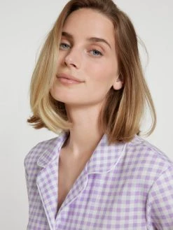 Calida Daylight Dreams Sleepshirt, Durchgeknöpft, Länge 95cm -Leggings Shop Calida Daylight Dreams Sleepshirt durchgeknoepft Laenge 95cm violett 32557 321 4