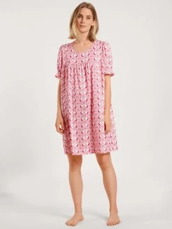 Calida Easter Nights Kurzarm-Nachthemd, Länge 90cm