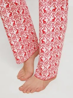 Calida Easter Nights Pyjama, Durchgeknöpft 14 Calida Easter Nights Pyjama, Durchgeknöpft -Leggings Shop Calida Easter Nights Pyjama lang rot 42552 136 6