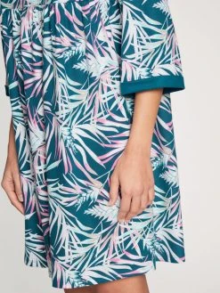 Calida Favourites Paradise Loungedress, Länge 90cm -Leggings Shop Calida Favourites Paradise Loungedress Laenge 90cm tuerkis 30397 497 4