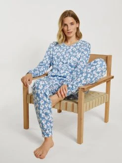 Calida Special Bündchen-Pyjama -Leggings Shop Calida Favourites Special Buendchen Pyjama blau 43646 404 5