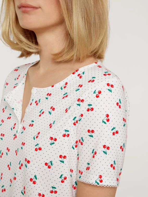 Calida Fruity Dreams Kurzarm-Nachthemd, Länge 95cm 3 Calida Fruity Dreams Kurzarm-Nachthemd, Länge 95cm – Bild 3