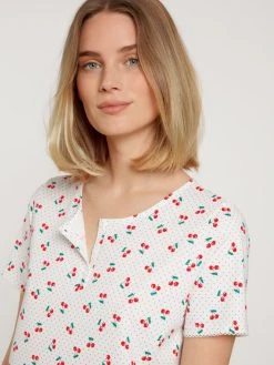 Calida Fruity Dreams Kurzarm-Nachthemd, Länge 95cm 9 Calida Fruity Dreams Kurzarm-Nachthemd, Länge 95cm -Leggings Shop Calida Fruity Dreams Kurzarm Nachthemd Laenge 95cm rot 34353 136 3