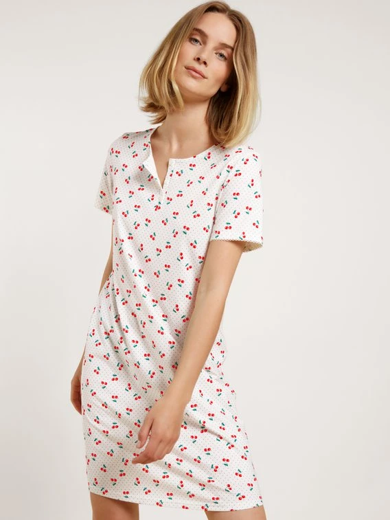 Calida Fruity Dreams Kurzarm-Nachthemd, Länge 95cm 5 Calida Fruity Dreams Kurzarm-Nachthemd, Länge 95cm – Bild 5