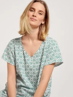 Calida Garden Nights 7/8-Pyjama -Leggings Shop Calida Garden Nights 7 8 Pyjama gruen 42452 678 3