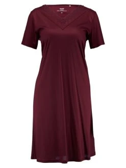 Calida Glamorous Nights Sleepshirt Kurzarm, Länge 95cm -Leggings Shop Calida Glamorous Nights Sleepshirt Kurzarm Laenge 95cm rot 34197 177 6