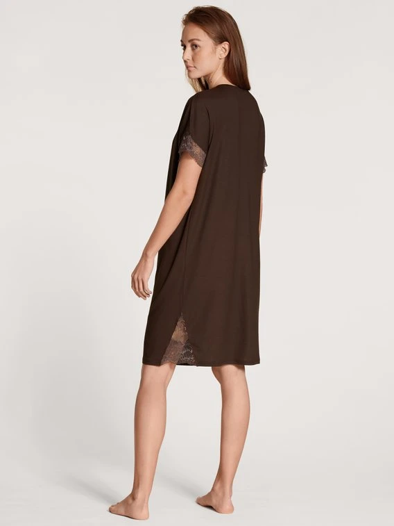 Calida Lace Dreams Kurzarm-Nachthemd, Länge 95cm 2 Calida Lace Dreams Kurzarm-Nachthemd, Länge 95cm – Bild 2