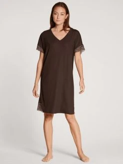 Calida Lace Dreams Kurzarm-Nachthemd, Länge 95cm