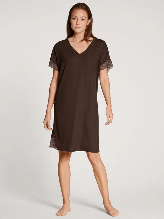 Calida Lace Dreams Kurzarm-Nachthemd, Länge 95cm 1 Calida Lace Dreams Kurzarm-Nachthemd, Länge 95cm
