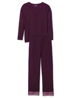 Calida Lace Dreams Pyjama Lang -Leggings Shop Calida Lace Dreams Pyjama lang violett 45622 218 1622640707