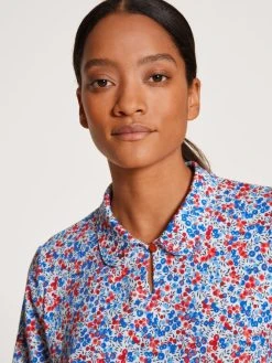 Calida Liberty Dreams Bündchen-Pyjama -Leggings Shop Calida Liberty Dreams Buendchen Pyjama blau rot 43853 174 2