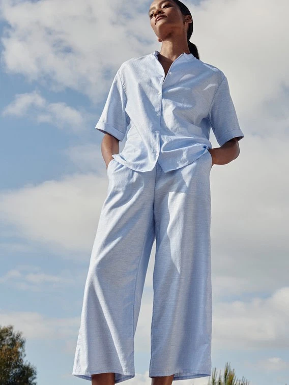 Calida Linen Nights 7/8-Pyjama 3 Calida Linen Nights 7/8-Pyjama – Bild 3