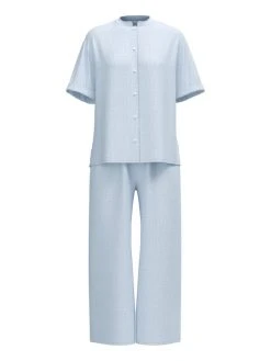 Calida Linen Nights 7/8-Pyjama 17 Calida Linen Nights 7/8-Pyjama -Leggings Shop Calida Linen Nights 7 8 Pyjama blau 40757 481 8