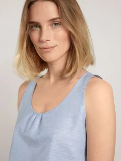 Calida Linen Nights Kurz-Pyjama -Leggings Shop Calida Linen Nights Kurz Pyjama blau 40657 481 4