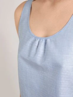 Calida Linen Nights Kurz-Pyjama -Leggings Shop Calida Linen Nights Kurz Pyjama blau 40657 481 5