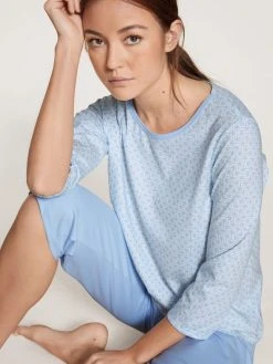 Calida Lovely Nights 3/4-Pyjama 8 Calida Lovely Nights 3/4-Pyjama -Leggings Shop Calida Lovely Nights 3 4 Pyjama blau 47056 383 3