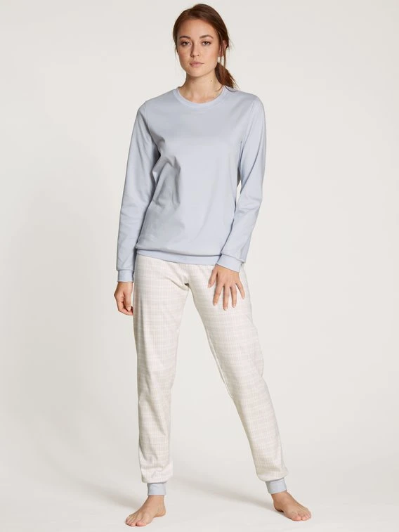 Calida Midnight Checks Bündchen-Pyjama 1 Calida Midnight Checks Bündchen-Pyjama