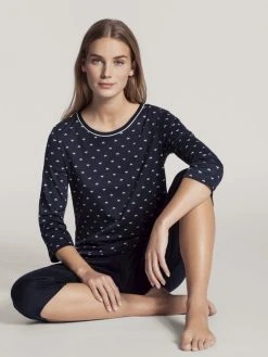 Calida Night Lovers 3/4-Pyjama -Leggings Shop Calida Night Lovers 3 4 Pyjama blau 43529 339 2
