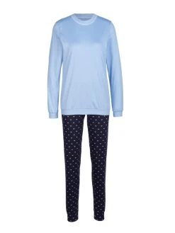 Calida Night Lovers Bündchen-Pyjama -Leggings Shop Calida Night Lovers Buendchen Pyjama blau 43829 339 neu