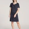 Calida Night Lovers Kurzarm-Sleepshirt, Länge 95cm