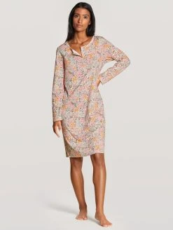 Calida Night Lovers Langarm-Sleepshirt, Länge 100cm