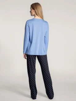 Calida Night Lovers Pyjama, Lang -Leggings Shop Calida Night Lovers Pyjama lang blau 43729 339 1