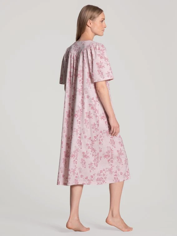 Calida Soft Cotton Kurzarm-Nachthemd, Länge 110cm 2 Calida Soft Cotton Kurzarm-Nachthemd, Länge 110cm – Bild 2
