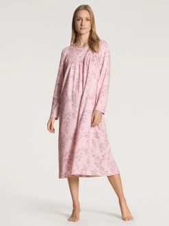 Calida Soft Cotton Langarm-Nachthemd, Länge 110cm