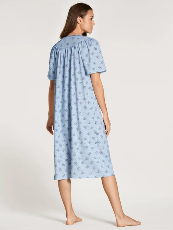 Calida Soft Cotton Kurzarm-Nachthemd, Länge 110cm 2 Calida Soft Cotton Kurzarm-Nachthemd, Länge 110cm – Bild 2