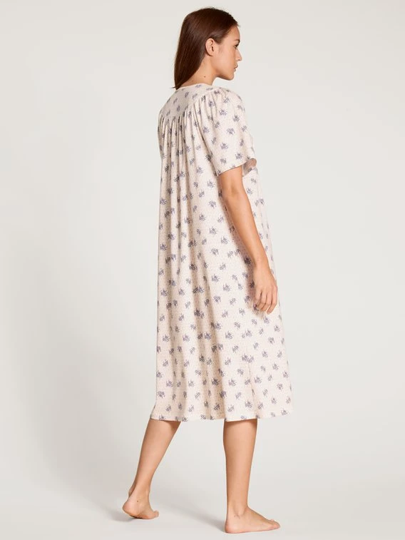 Calida Soft Cotton Kurzarm-Nachthemd, Länge 110cm 2 Calida Soft Cotton Kurzarm-Nachthemd, Länge 110cm – Bild 2