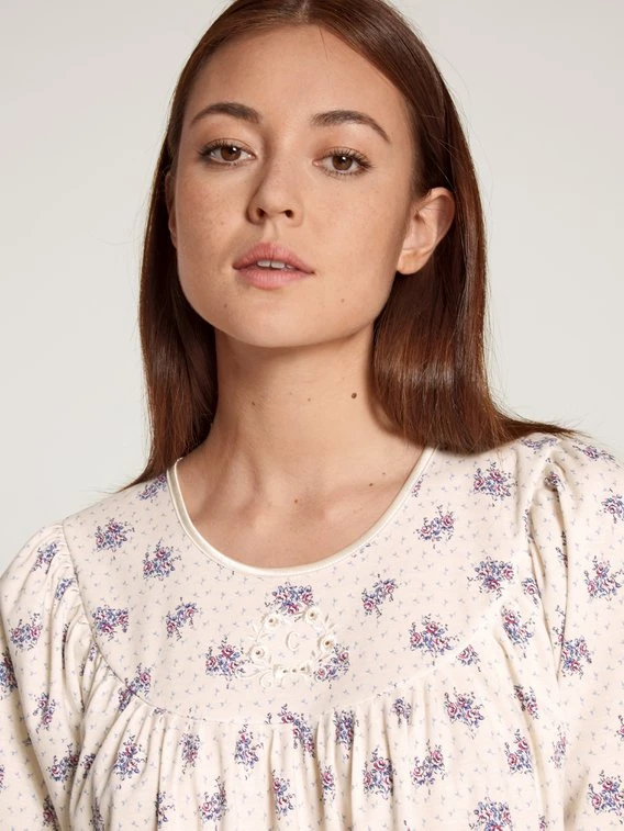 Calida Soft Cotton Kurzarm-Nachthemd, Länge 110cm 3 Calida Soft Cotton Kurzarm-Nachthemd, Länge 110cm – Bild 3